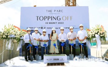 topping off apartemen the parc south city pondok cabe coliving realestat.id dok