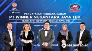 PT Winner Nusantara Jaya Tbk melakukan Penawaran Umum Perdana Saham atau Initial Public Offering (IPO), Senin, 25 April 2022.  