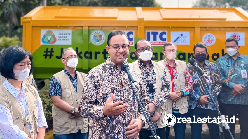 Gubernur DKI Jakarta, Anies Baswedan, meresmikan program Implementasi Pengelolaan Sampah yang diselenggarakan Sinar Mas Land melalui ITC Group dan PT Mitra Karunia Indah. 