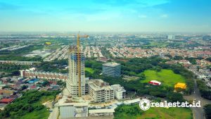 Progres pembangunan Cleon Park Apartment di Jakarta Garden City (Foto: Modernland Realty) 