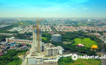 Progres Pembangunan Cleon Park Apartment Jakarta Garden City Modernland Realty realestat.id dok