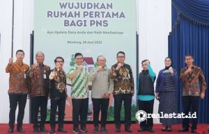 Kegiatan sosialisasi bertema 'Wujudkan Rumah Pertama Bagi PNS Jawa Barat: Ayo Update Data Anda Sekarang, dan Raih Manfaatnya' digelar di Gedung Sate, Bandung, Selasa, 28 Juni 2022.