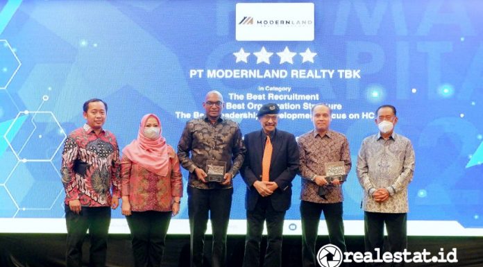 Modernland Realty Human Capital on Resilience Excellence Award HCREA 2022 realestat.id dok