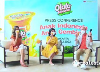 Olala Jelly Drink Rasa Jeruk Wings Food Kampanye Anak Indonesia Anak Gembira realestat.id dok