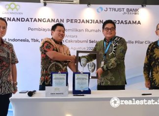 J Trust Bank KPR Pilar Cikarang Citaville Parung Panjang Greenwoods Group realestat.id dok