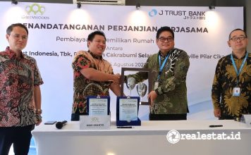 J Trust Bank KPR Pilar Cikarang Citaville Parung Panjang Greenwoods Group realestat.id dok