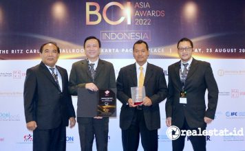 Modernland Realty Top 10 Developers Indonesia BCI Asia Awards 2022 realestat.id dok