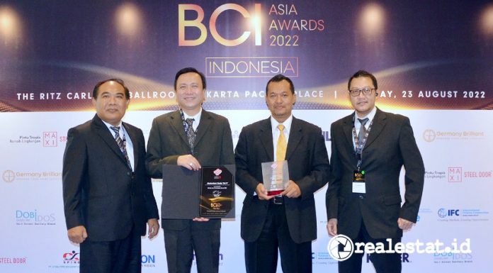 Modernland Realty Top 10 Developers Indonesia BCI Asia Awards 2022 realestat.id dok