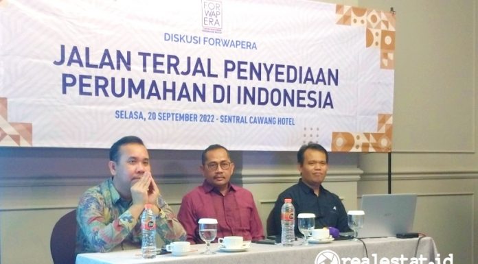 Jalan Terjal Penyediaan Perumahan Indonesia Diskusi Forwapera realestat.id dok