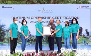 NavaPark BSD City Greenship Neighborhood Platinum GBCI Sinar Mas Land realestat.id dok