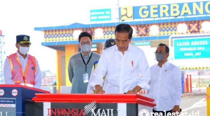 Presiden Joko Widodo Jokowi Resmikan Tol Serbaraja Seksi 1A Tol Gabus realestat.id dok