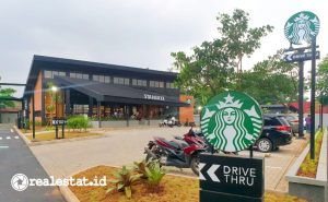 Gerai stand alone Starbucks di Harvest City yang dilengkapi drive thru (Foto: istimewa)
