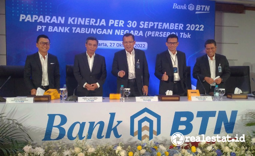Pemaparan kinerja Bank BTN Kuartal III 2022 (Foto: realestat.id)