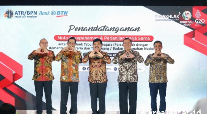 Perjanjian Kerja Sama Nota Kesepahaman Kementerian ATR-BPN Bank BTN realestat.id dok2