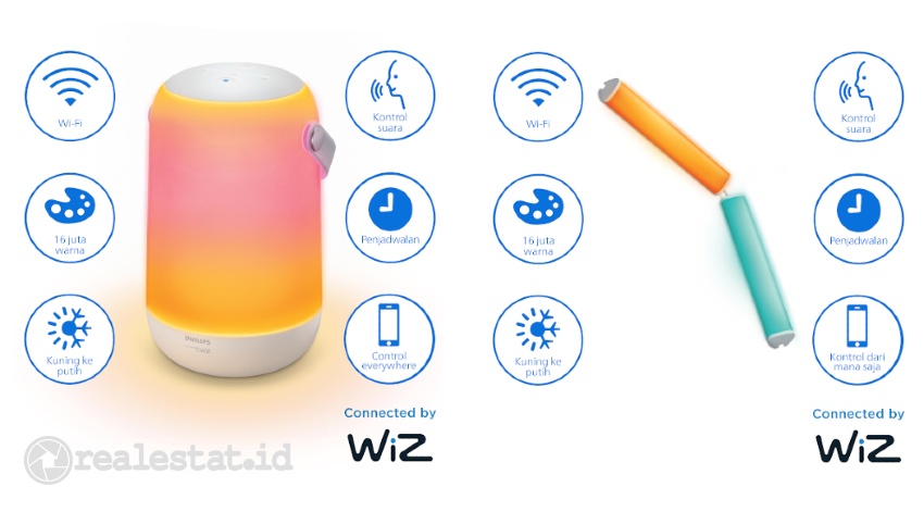 Lampu Philips Smart LED Connected by WiZ realestat.id dok2