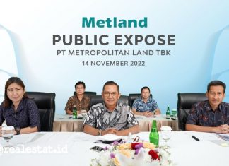 Public Expose PT Metropolitan Land Tbk Metland Kuartal III 2022 realestat.id dok