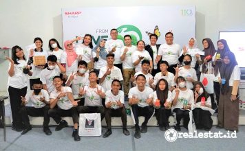 Workshop Sharp Indonesia Ajak Anak Muda Mendaur Ulang Sampah Plastik realestat.id dok