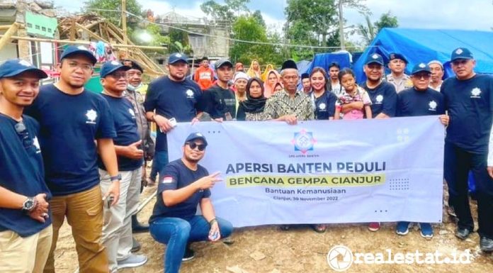 Apersi Banten Peduli salurkan bantuan bagi korban gempa Cianjur (Foto: istimewa)