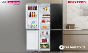 Polytron Kulkas Side by Side Belleza. (Foto: istimewa)