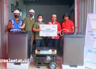 Sharp Indonesia CSR Bakti Untuk Negeri Gempa Cianjur realestat.id dok