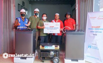 Sharp Indonesia CSR Bakti Untuk Negeri Gempa Cianjur realestat.id dok