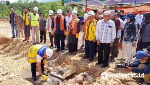 Peletakan batu pertama Rusun Mahasiswa Universitas Muhammadiyah Buton (Foto: istimewa)