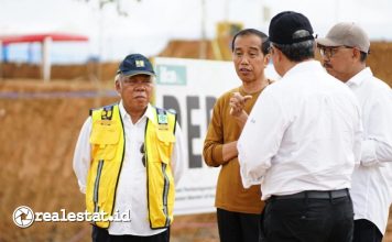 Jokowi Tinjau Pembangunan Rumah Tapak Jabatan Menteri IKN Nusantara realestat.id dok