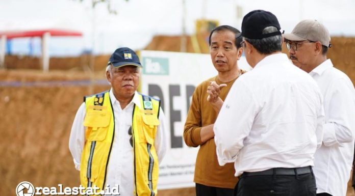 Jokowi Tinjau Pembangunan Rumah Tapak Jabatan Menteri IKN Nusantara realestat.id dok