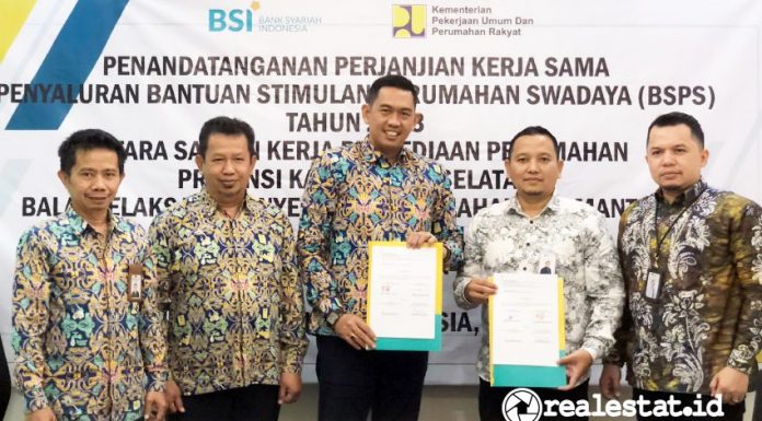 Kerja sama BSPS Kalimantan Selatan Kementerian PUPR BSI realestat.id dok