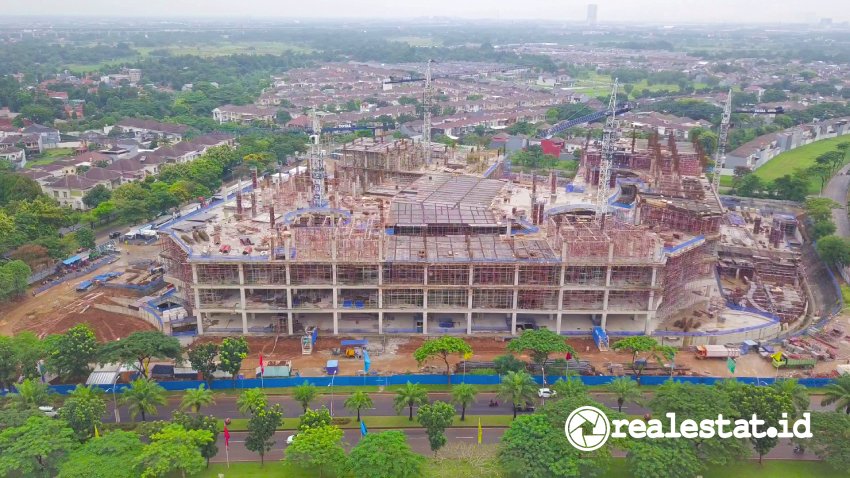 Progres Pembangunan Mall Living World Grand Wisata Bekasi realestat.id dok