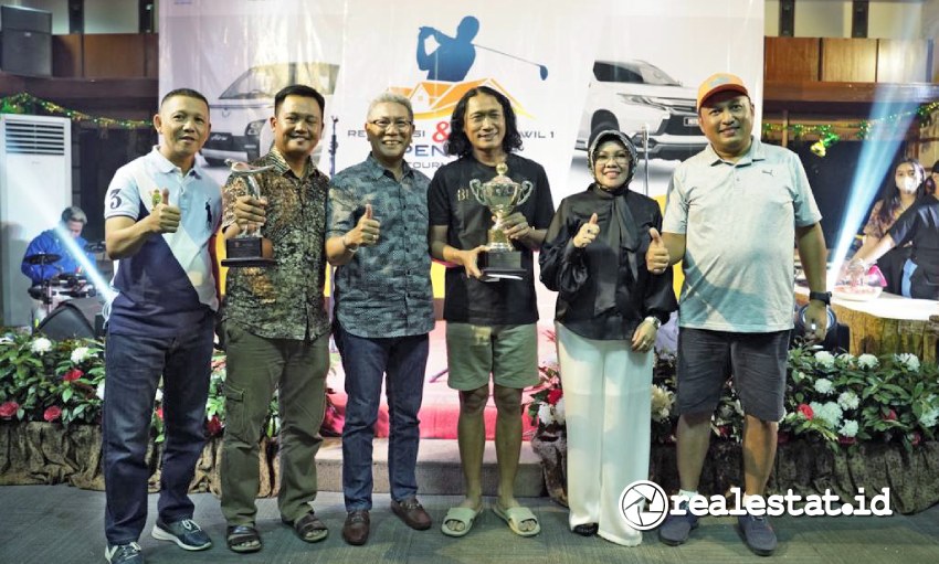 Pemenang turnamen REI Bekasi & BTN Kanwil 1 Open Golf Tournament realestat.id dok