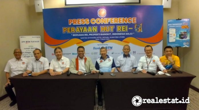 Press Conference Perayaan HUT REI ke-51 di Medan, Rabu, 1 Maret 2023 (Foto: realestat.id)