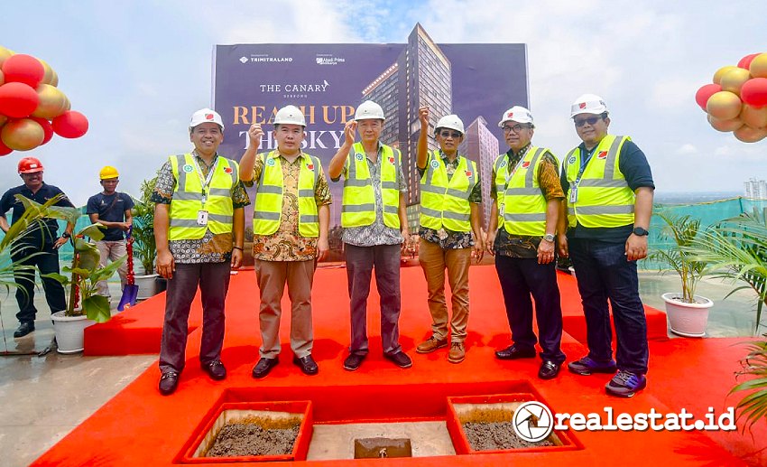 Prosesi Topping Off The Canary Serpong, Ahad, 5 Maret 2023 (Foto: istimewa)