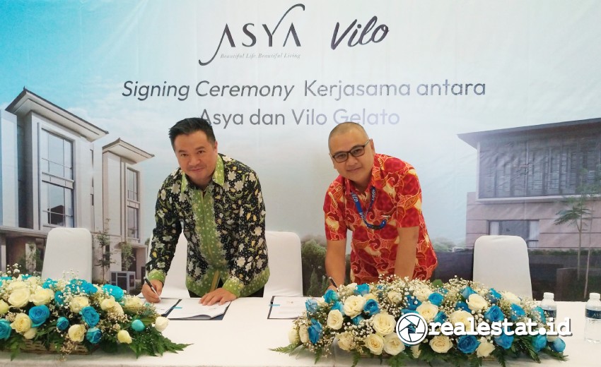 Wibowo Muljono - Presiden Direktur Astra Land Indonesia ASYA Vincent Kusuma - Founder & Director Vilo Gelato realestat.id dok