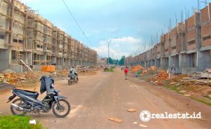 Pembangunan rumah tapak di Bekasi (Foto: realestat.id)
