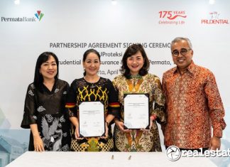 Peluncuran dan Penandatanganan Kerjasama antara Prudential Indonesia dengan Bank Permata untuk PRUProteksi Griya
