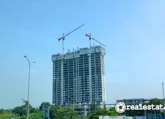 Pembangunan Apartemen Antasari Place Jakarta Maret 2023 realestat.id dok