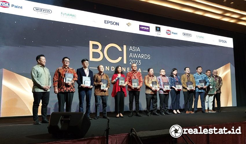 Sepuluh pengembang properti terbaik versi BCI Asia Awards 2023. (Foto: BCI Central)