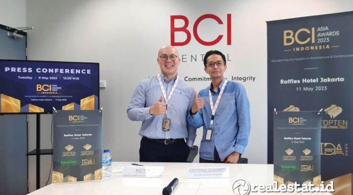 BCI Awards 2023 menjadi ajang apresiasi bagi insan konstruksi di Indonesia