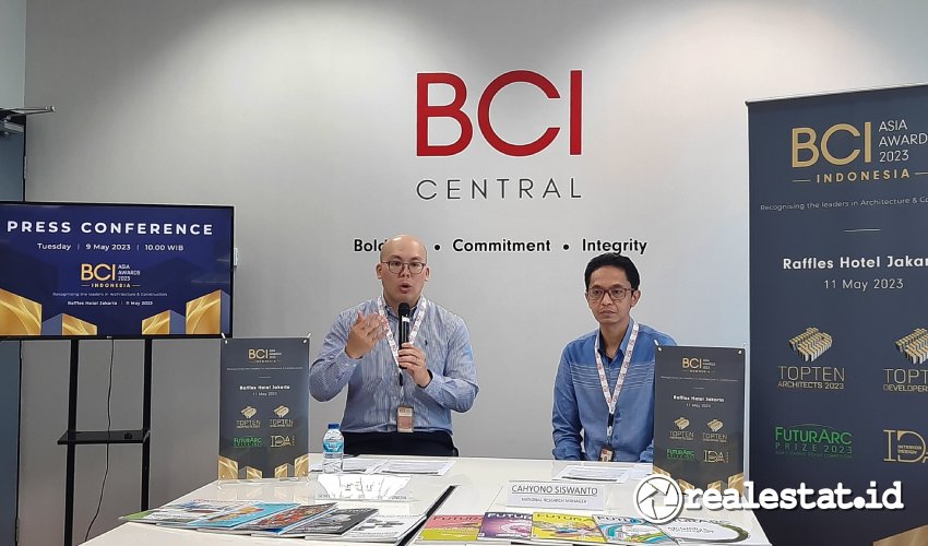 BCI Central akan memberikan penghargaan kepada 10 pengembang dan arsitek terbaik di ajang BCI Asia Awards 2023
