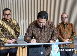 Menteri BUMN Erick Thohir Meresmikan Menara Danareksa PTPP realestat.id dok