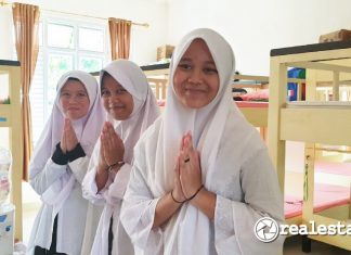 Santri Penghuni Rusun Ponpes Tahfidzul Qur'an Dzikrul Qolbi Kulon Progo Yogyakarta Kementerian PUPR realestat.id dok
