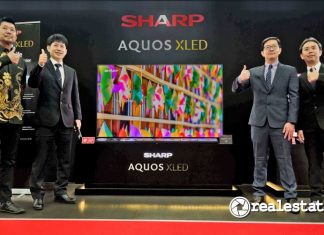Shinji Teraoka Sharp Indonesia corporation TV AQUOS XLED 4K realestat.id dok