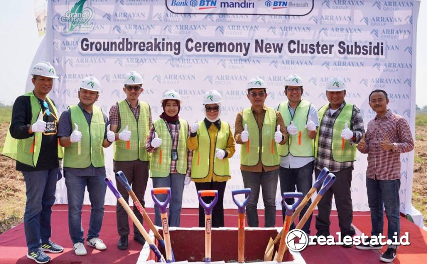Prosesi groundbreaking New Cluster Subsidi Grand Cikarang City 2, Ahad, 11 Juni 2023. (Foto: istimewa) 