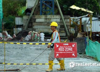 Pekerja Proyek Pembangunan Rusun Tenaga Pengajar Dosen UGM Yogyakarta Kementerian PUPR realestat.id dok