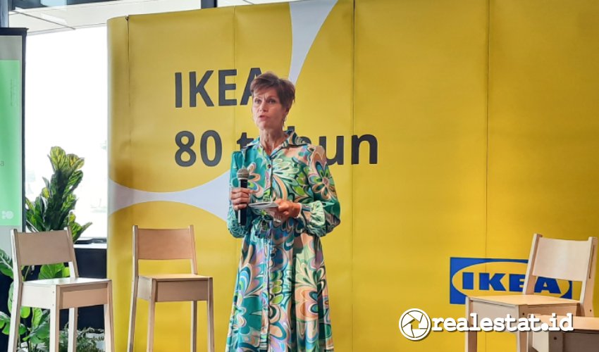 Marina Berg-Duta Besar Swedia untuk Indonesia saat menghadiri perayaan 80 tahun IKEA