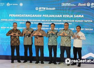 MoU Perjanjian Kerja Sama Bank BTN BP Tapera PP Muhammadiyah Rumah Subsidi MBR Informal realestat.id dok
