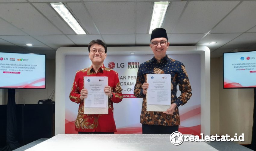 Penandatanganan kerjasama LG Electronics Indonesia dengan Kemendikbudristek