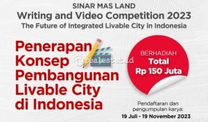 sinar mas land tempo media writing video competition 2023 realestat.id dok
