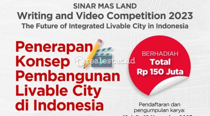 sinar mas land tempo media writing video competition 2023 realestat.id dok